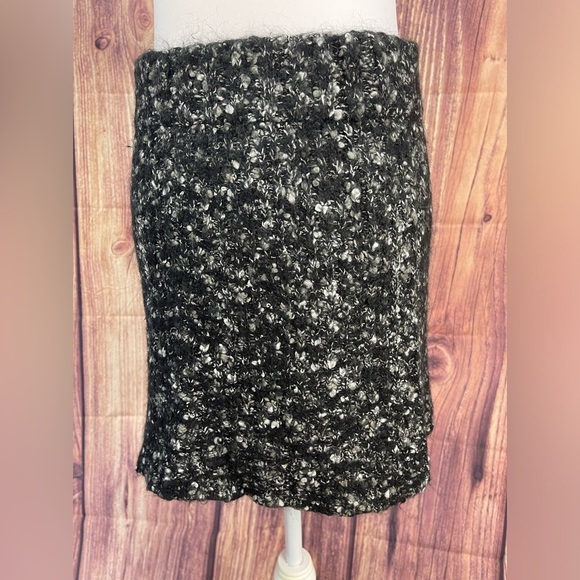 Fenn Wright Manson black and white wool alpaca mohair blend skirt women’s size M - Picture 4 of 10